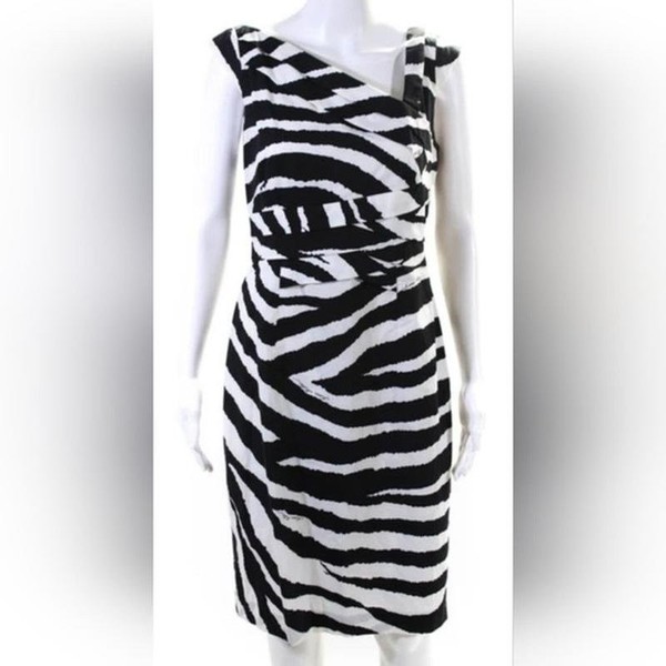 Women Karen Millen Dress Black Cotton 36 / S / 44 #9RA4
