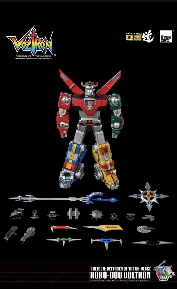  Defender of the Universe Golion Robo-Dou Action Figure ThreeZero VOLTRON - Immagine 4 di 4