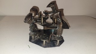 Roland Metal Art. 4 Person Bar Scene RARE