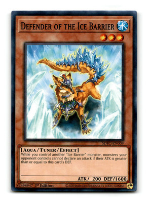 Defender of the Ice Barrier - SDFC-EN009 1st Edition - YuGiOh-LP