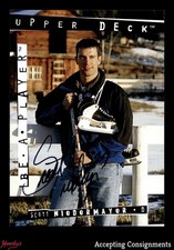 1994-95 Be A Player Autographs #88 Scott Niedermayer ON CARD AUTO