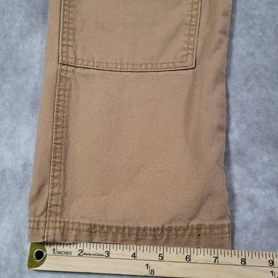 No Boundaries Double Knee Pants Mens 36x28 Khaki Workwear