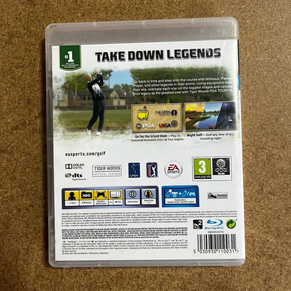 Tiger Woods PGA Tour 14 - Golf *FREE Next Day Post from Sydney* PS3 Game - Image 2 of 4