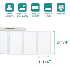 50 Rolls 30334 Multipurpose Labels 2-1/4" x 1-1/4''for Dymo LabelWriter 400 450