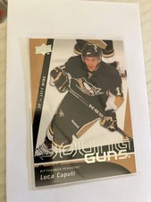Pittsburgh penguins Luca caputi 2009/10 young guns insert UD hockey rookie card. rookie card picture