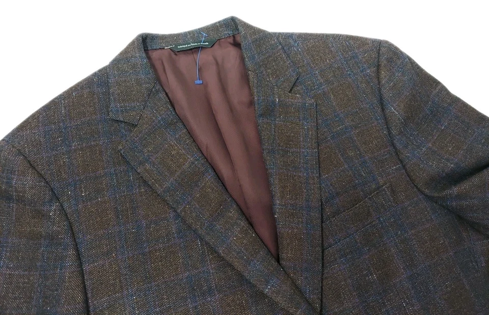 SAMUELSOHN SB YARDLEY 2 Saks 5th Abrigo Deportivo a Cuadros 40S Chaqueta Mezcla Lana Cachemira Foto 4 de 4