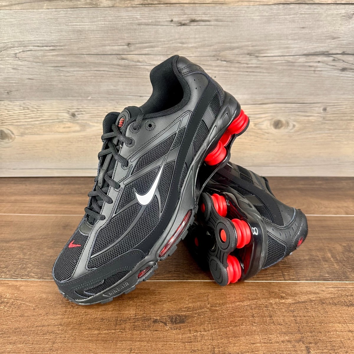 Nike Shox Ride 2 Bred Mens Size 12 Black Medium Ash University Red