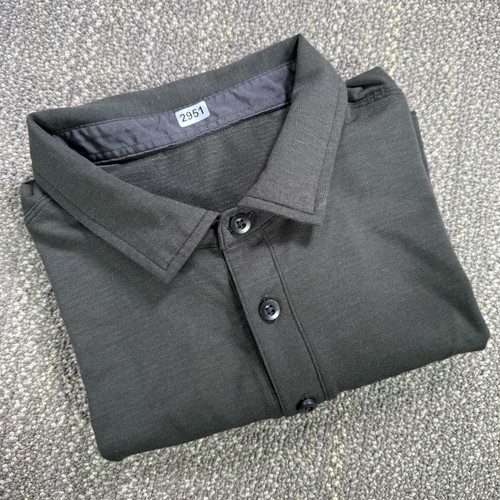Lululemon Poloshirt Herren Large Schwarz Kurzarm Sport Golf Performance - Bild 20 von 20