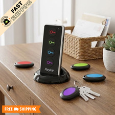 Wireless Key Finder Remote Tracker 4 Tags RF Locator 131ft Loud Beep LEDS