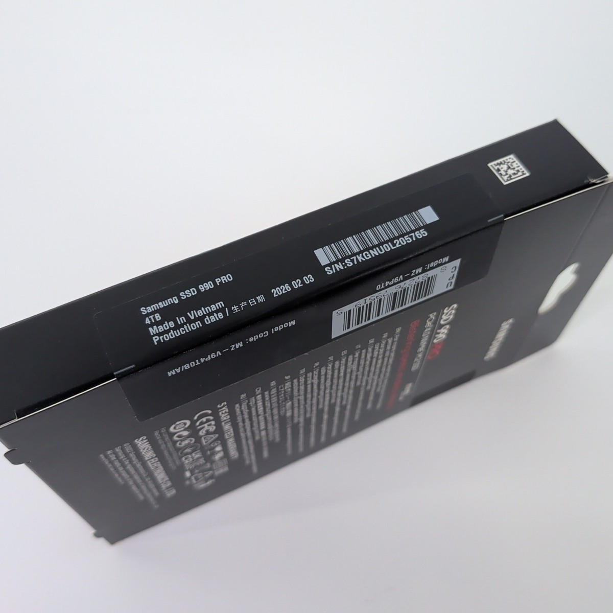 Samsung 990 PRO 4TB, Internal, M.2 (MZV9P4T0BAM) Solid State Data