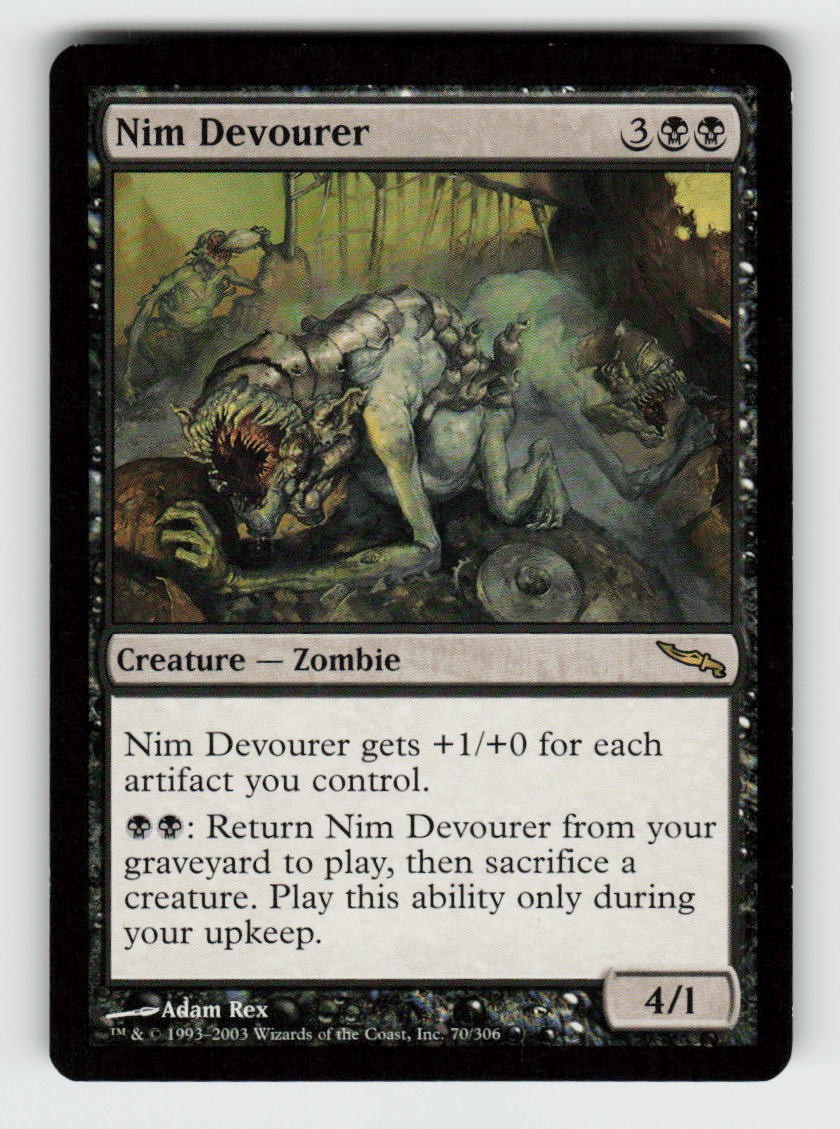 Nim Devourer 70 Rare Mirrodin Magic: The Gathering Near Mint
