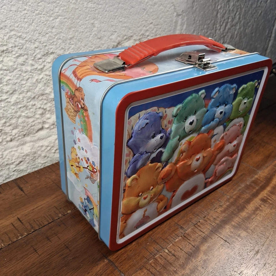 Caja de almuerzo de almacenamiento de lata resistente para el cuidado de los osos Acuario casi como nueva Foto 2 de 4