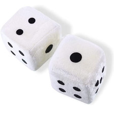 2pcs Plush Dices Car Hanging Pendant Decor Dice Velvet Dice Model Decoration Rea 2pcs Plush Dices Car Hanging Pendant Decor Dice Velvet Dice Model Decoration Rea
