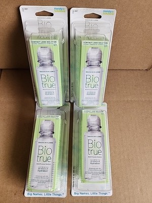 LOT OF 4 !! Biotrue Contact Lens Solution - 20 fl oz - EXP. 10/2026 OR AFTER