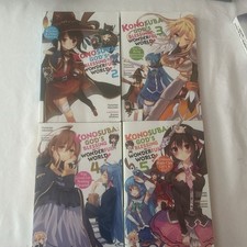 Konosuba Light Novel Vol 2-5 lot Read Description