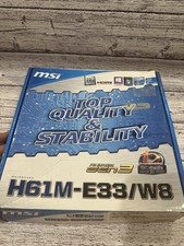 MSI H61M-E33/W8, LGA 1155, Intel Motherboard