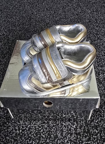 Scarpa bambino Dolce & Gabbana D&G originale argento e oro con scatola - Foto 1 di 3
