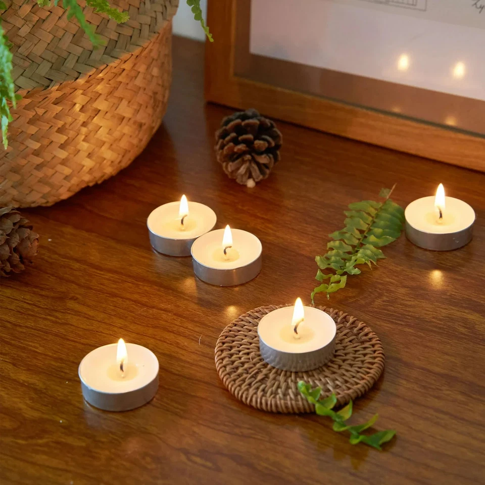 Белые свечи Mainstays для помещений и улицы без запаха, 100 штук - Изображение 4 из 4