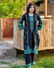Attractive Look Black Roman Silk Top Palazzo With Dupatta For Women And Girls
