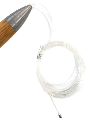 6" Rigged Cedar Plugs Natural Tuna Trolling Saltwater Fishing Lure 10/0 Hook - Picture 6 of 12