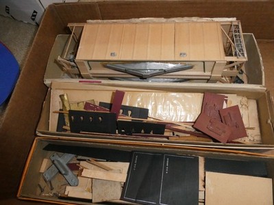 Lot of 3 Vintage O Scale Wood Metal Incomplete Freight Car Kits for ...