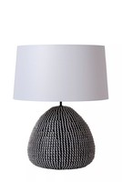 Tischleuchte Schlafzimmer Seegras Stoff 61 Cm E27 Lampe Nachttisch Blendarm