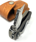 Sears Craftsman Folding Lock Back Utility Knife  Leather Pouch — photo 4