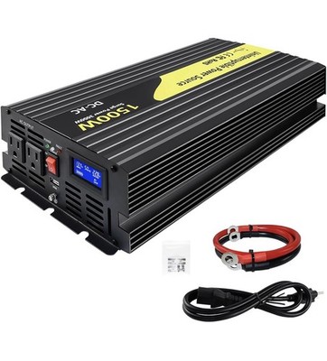 1500W Primary Sump Pump Battery Backup LCD Display Auto Switches Backup Power Sy
