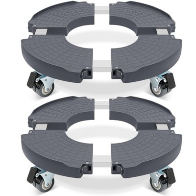 Round Dolly with Wheels Heavy Duty, Adjustable Pot Dolly 1620 Inch, Large Pla...