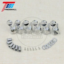 Guitar Tuners 6R In Line String Tuning Pegs Keys Machine Heads Chrome