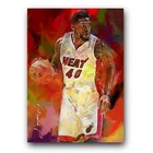 Udonis Haslem Art Card Limited 15/50 Edward Vela Signed (Miami Heat)
