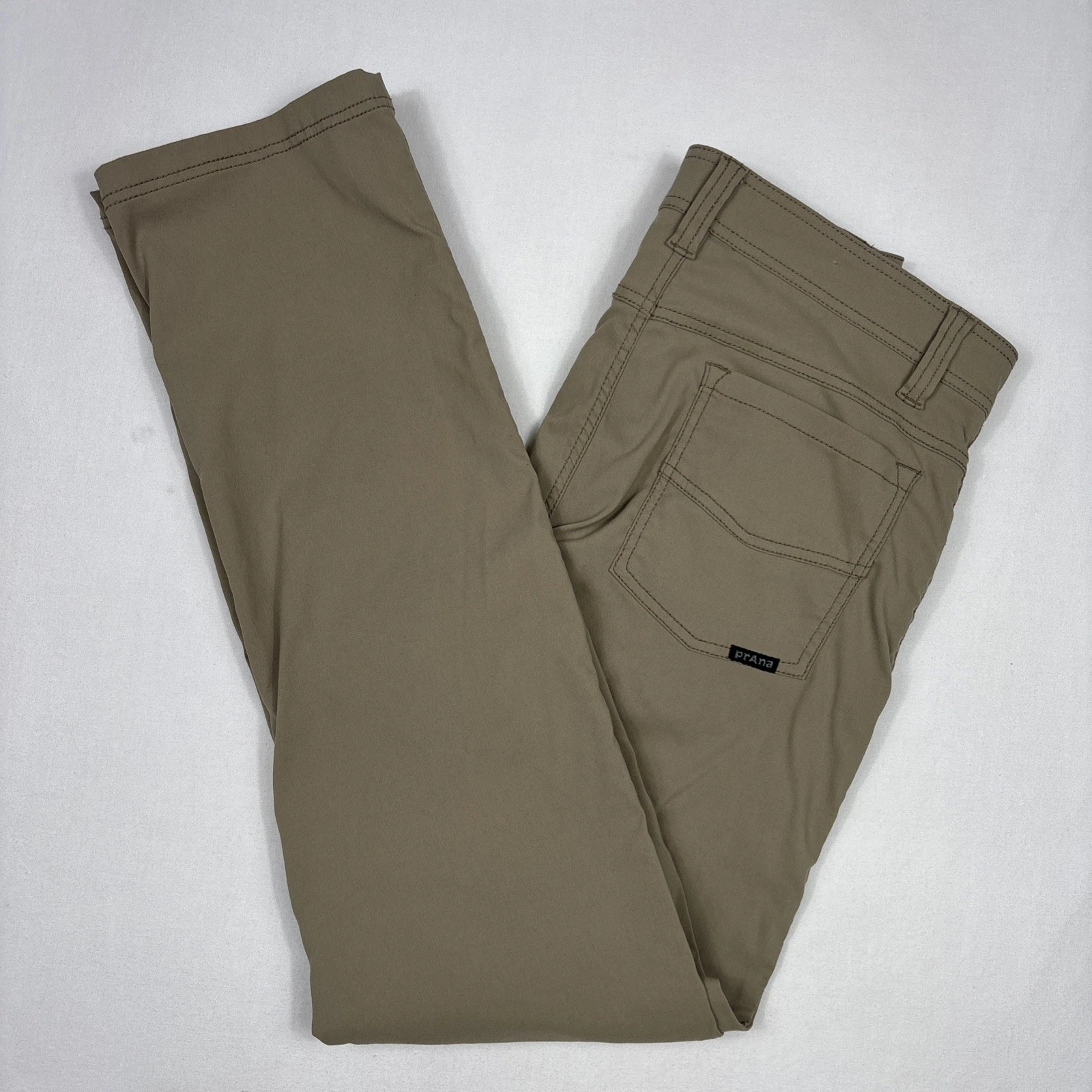 Prana Brion 5 Pocket Chino Pants Men's 31x34 Beige Performance Stretch Hiking