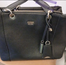 Black Guess Women's Tote Bag Kamryn 13x10x6