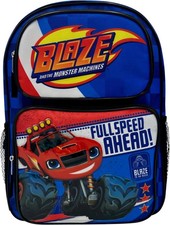 Blaze and the Monster Machines 16" Licensed Cargo School Backpack for Boys Blue