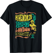 Jimi Hendrix 1967 London Concert Vintage Band T Shirt