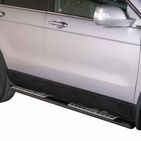 Edelstahl Seitenschweller Schwellerrohre FüR Honda CR-V 2010-2012 Schwarz