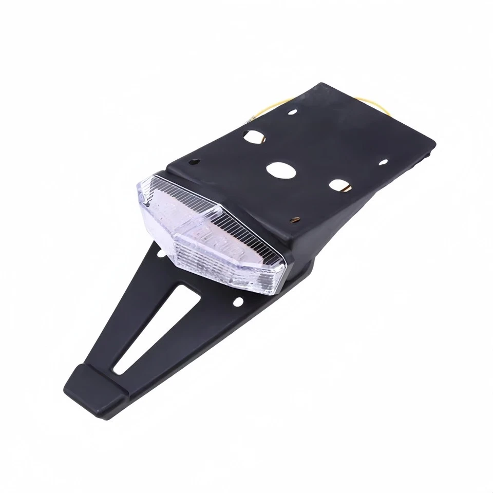 Luz trasera LED universal con señales de giro para motos de tierra Enduro negra Foto 3 de 4