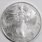 2000 American Silver Eagle (BU) - AUTHENTIC - In a Capsule to Protect It!