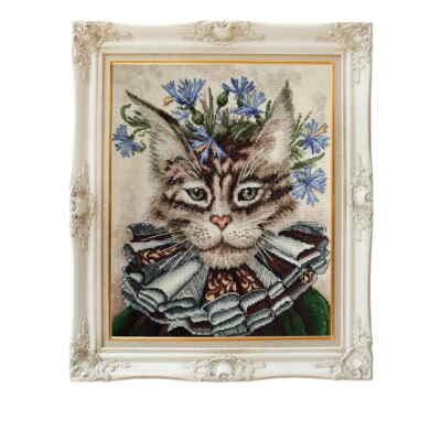 RTO Kreuzstich Set ''Eine Katze namens Cornflower'', Zählmuster, 24,5x29cm