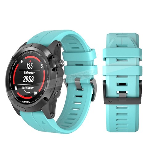 Quick Fit 22MM Silicone Band Strap for Garmin Approach S62 /Fenix 5 5+ 8 7 6 Pro - Picture 83 of 183