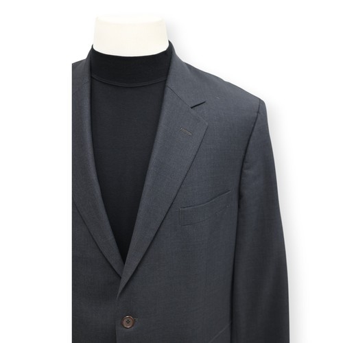 BROOKS BROTHERS 346 mens solid charcoal sport coat suit jacket blazer 44 45 R - Picture 3 of 15
