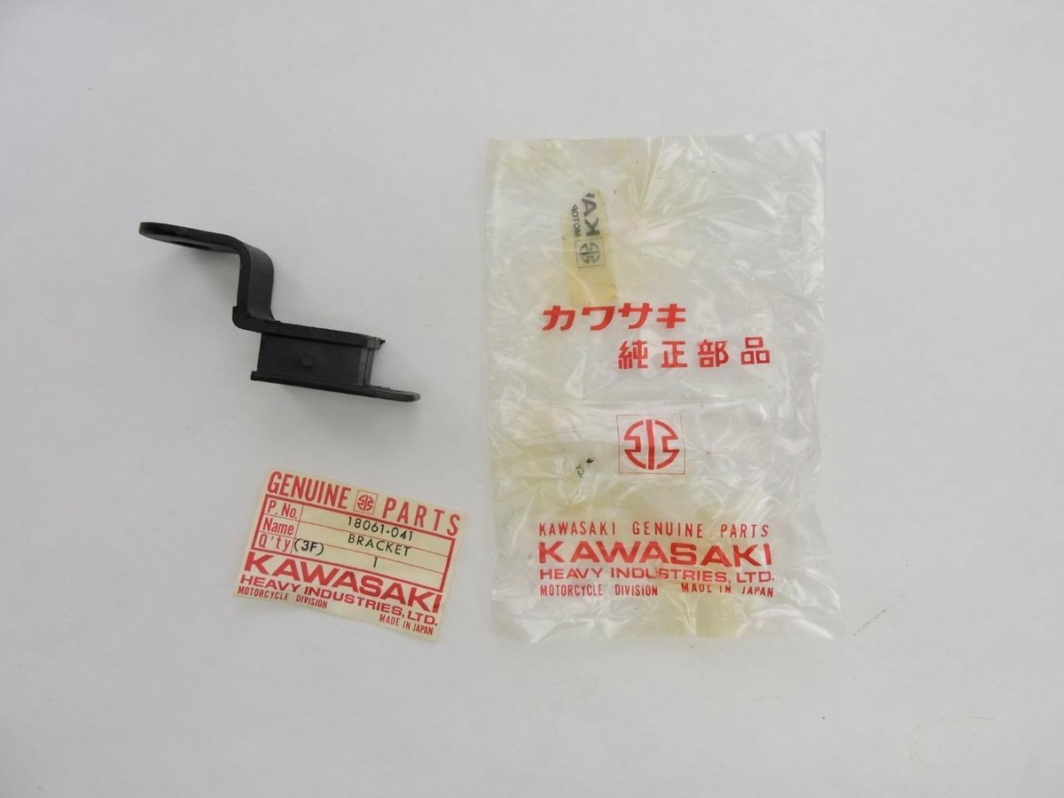 18061-041 NOS Kawasaki Muffler Bracket 1973 F11M S48o | eBay