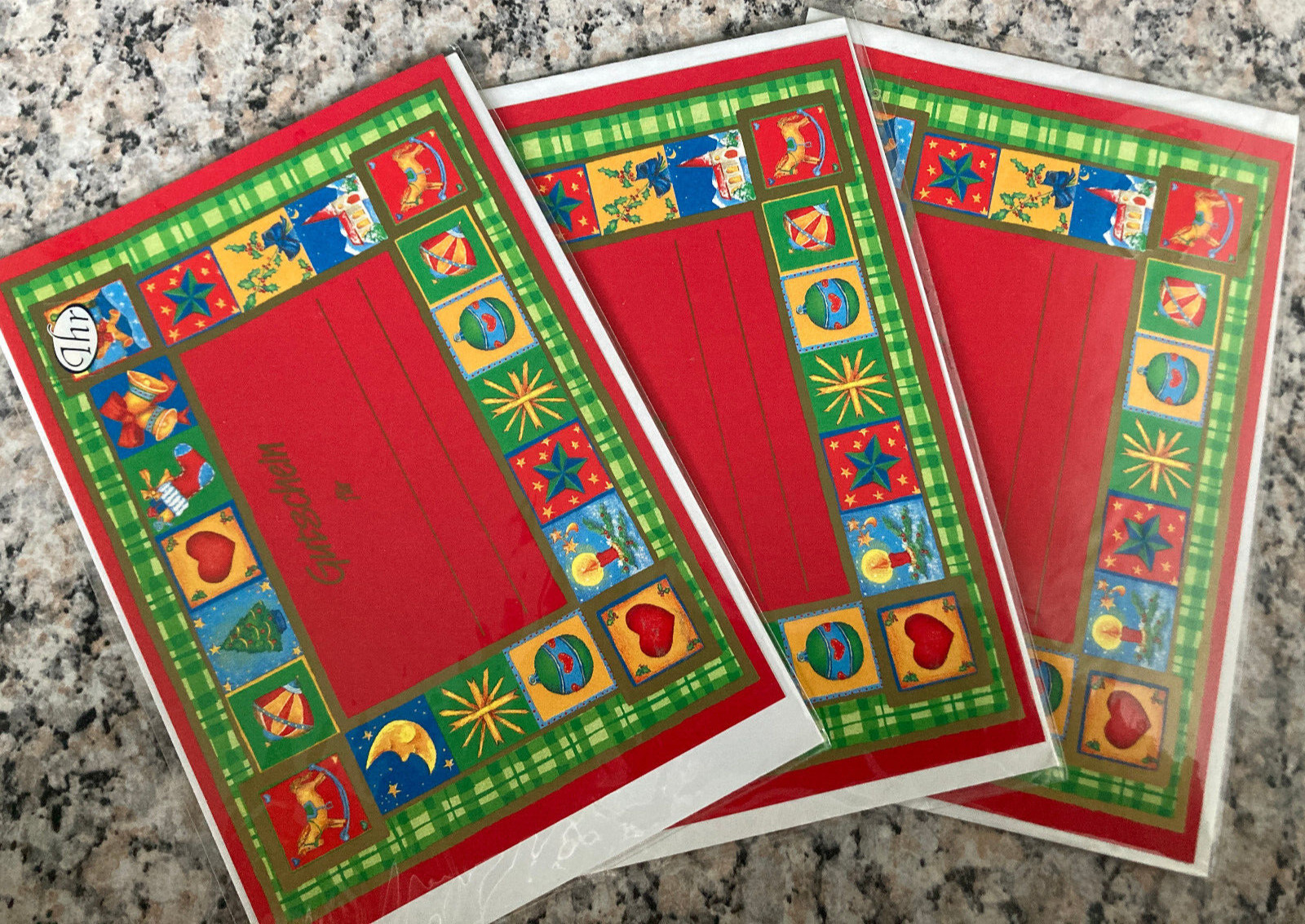 3 Glückwunschkarten " Gutschein " zu Weihnachten/ Nikolaus/ Advent von IHR, ovp