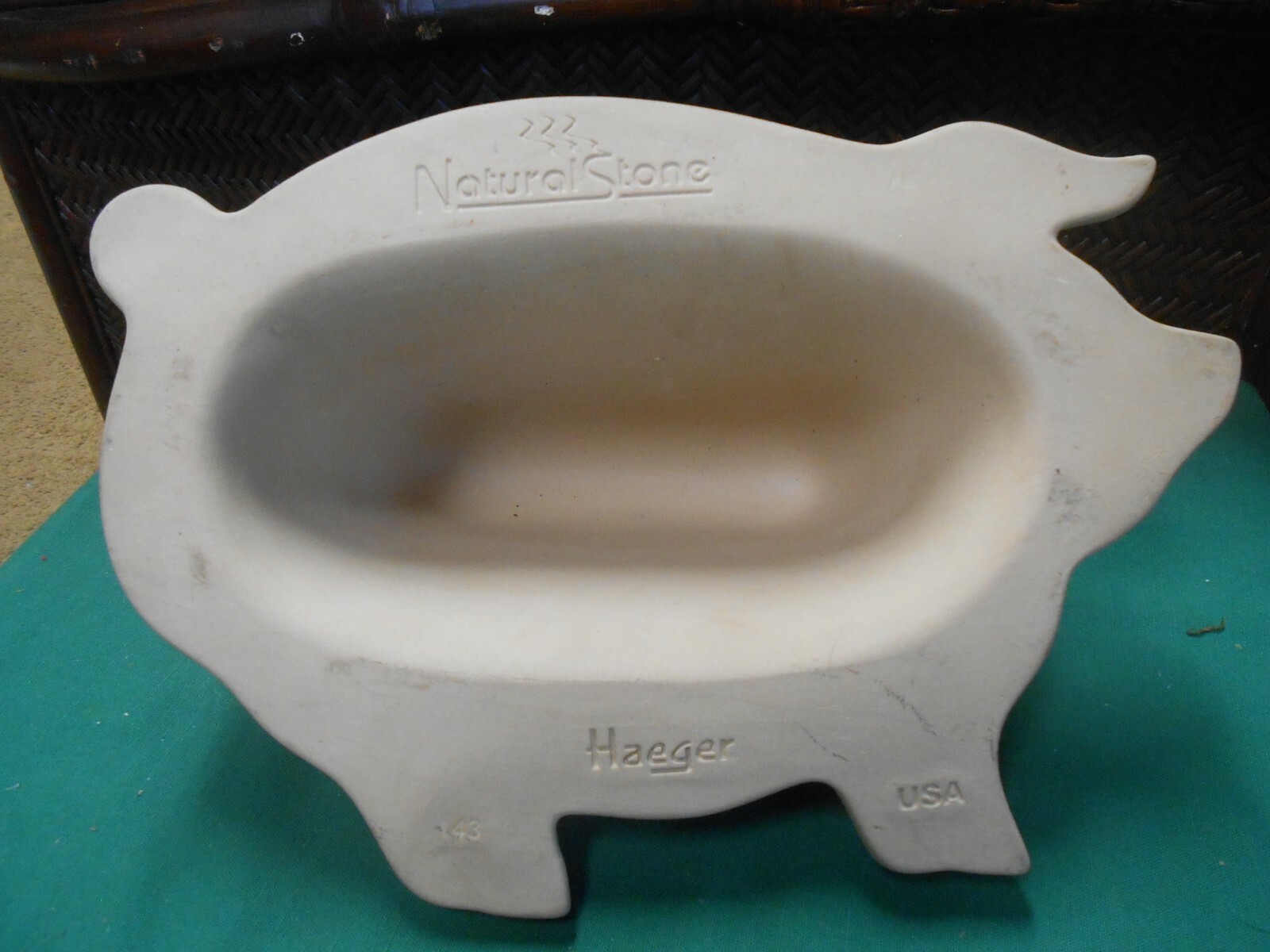 Great HAEGER Natural Stone PIG Bacon Microwave COOKER eBay