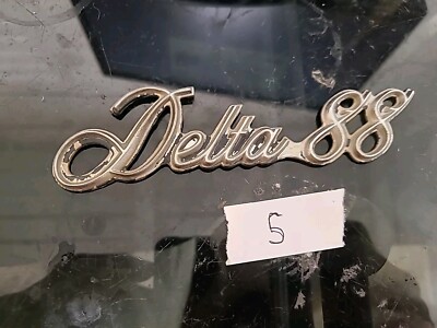 1977-84 OLDSMOBILE DELTA 88 PLASTIC STICK ON EMBLEM OEM GM .... | eBay