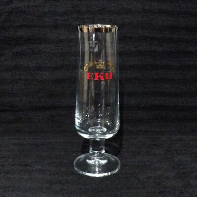 EKU Pilsener Erste Kulmbacher Actienbrauerel Beer Glass 16 oz Capacity Germany