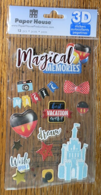 Paper House Magic Memories Disney Vacation Magic Dreams Wish Mickey Mouse Castle
