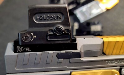 Canik Rival Holosun 509T optic plate.  Tighter fit than OEM plate