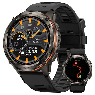 2025 KOSPET TANK T3 Ultra2 GPS Smart Watch Men 470mAh 50M Waterproof AMOLED NEW