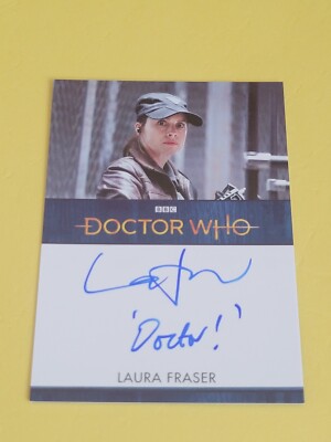 LAURA FRASER  2022  DOCTOR WHO SEASONS 11 & 12 UK EDITION INSCRIPTIONS AUTOGRAPH